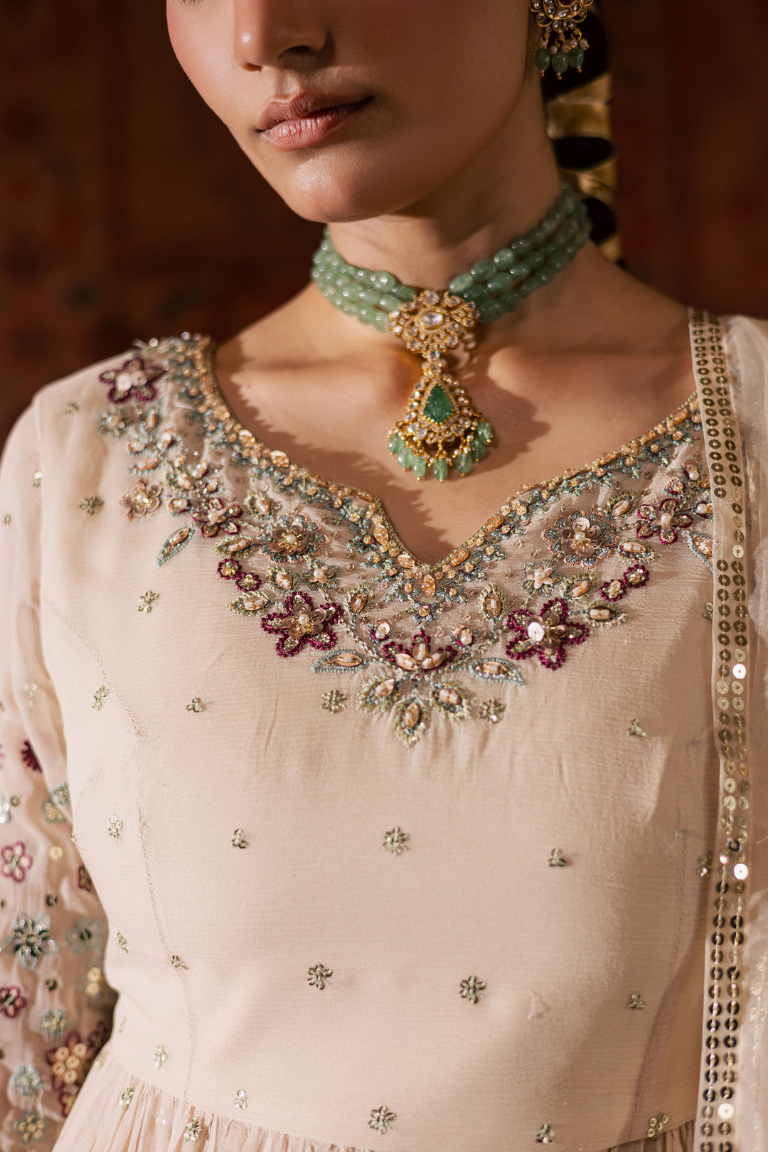 Fiona Lux 3Pc - Chiffon Wedding Frock