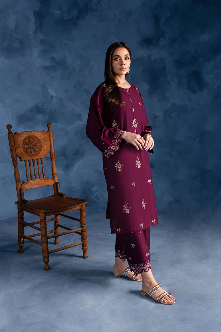 Florid 2Pc - Embroidered Lawn Dress