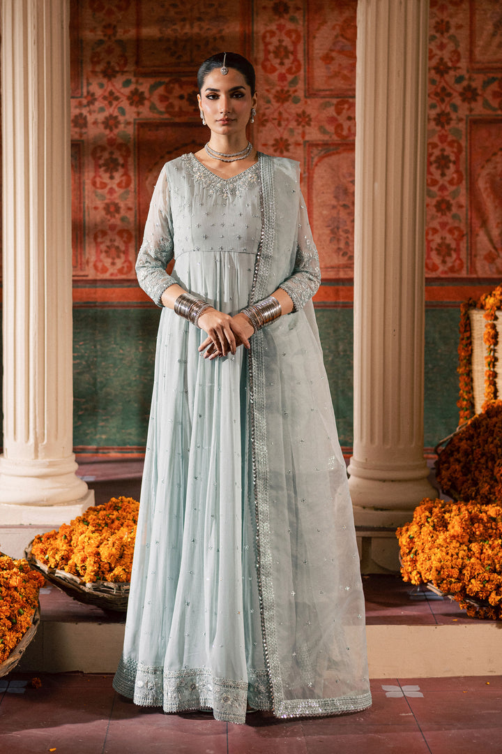 Frozen  3Pc - Chiffon Wedding Frock