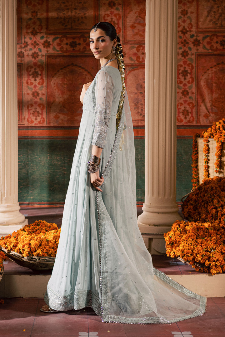 Frozen  3Pc - Chiffon Wedding Frock