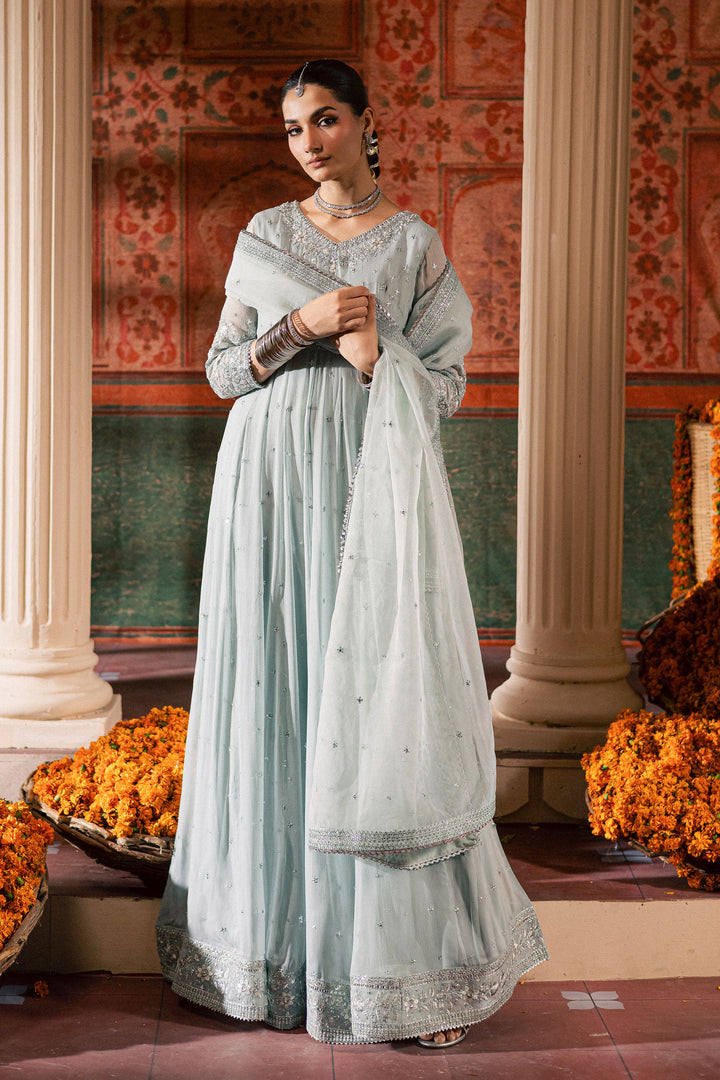 Frozen  3Pc - Chiffon Wedding Frock