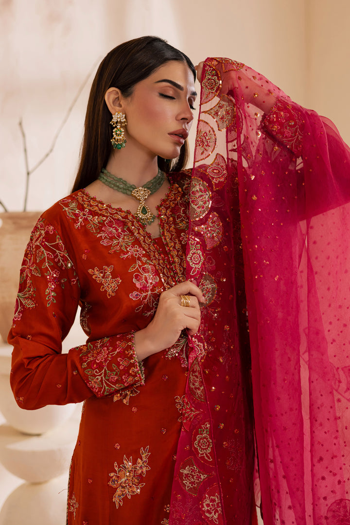 Noor e Gulnaar 3Pc - Embroidered Luxe Pret