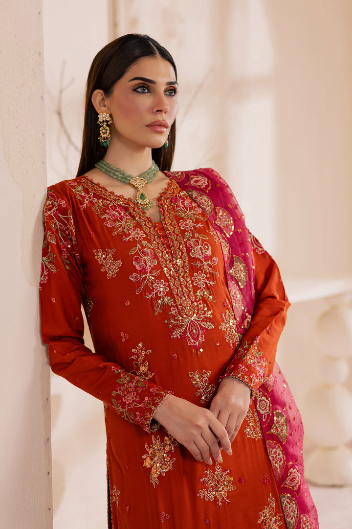 Noor e Gulnaar 3Pc - Embroidered Luxe Pret
