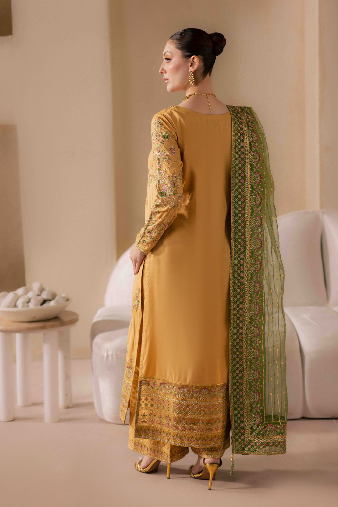 Lailomah 3Pc - Embroidered Luxe Pret