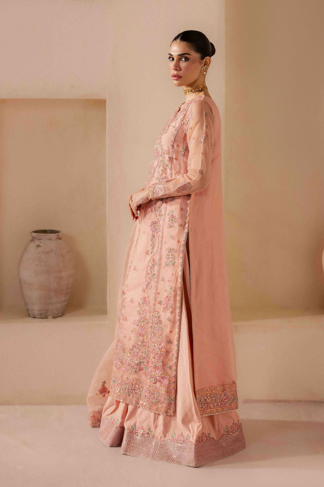 Leela 3Pc - Embroidered Luxe Pret