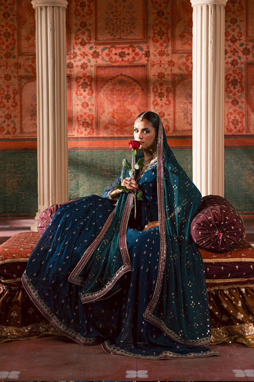 Mor Pankh 3Pc - Chiffon Wedding Frock