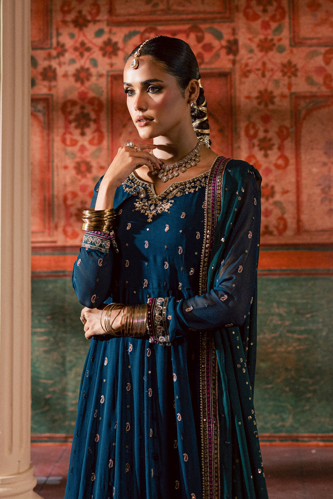 Mor Pankh 3Pc - Chiffon Wedding Frock