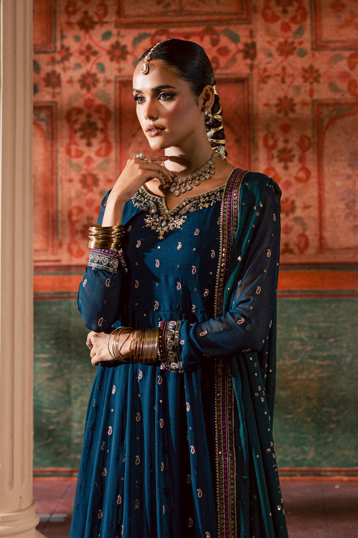 Mor Pankh 3Pc - Chiffon Wedding Frock