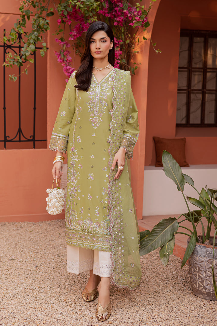 Mor Bagh 3Pc - Festive Embroidered Lawn