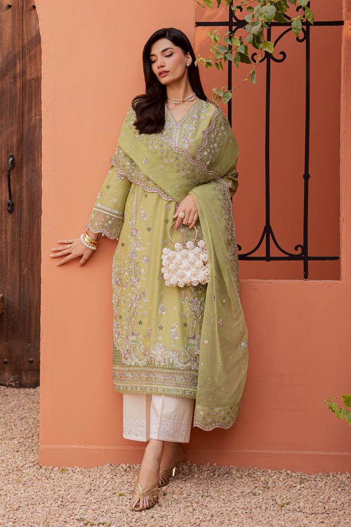 Mor Bagh 3Pc - Festive Embroidered Lawn
