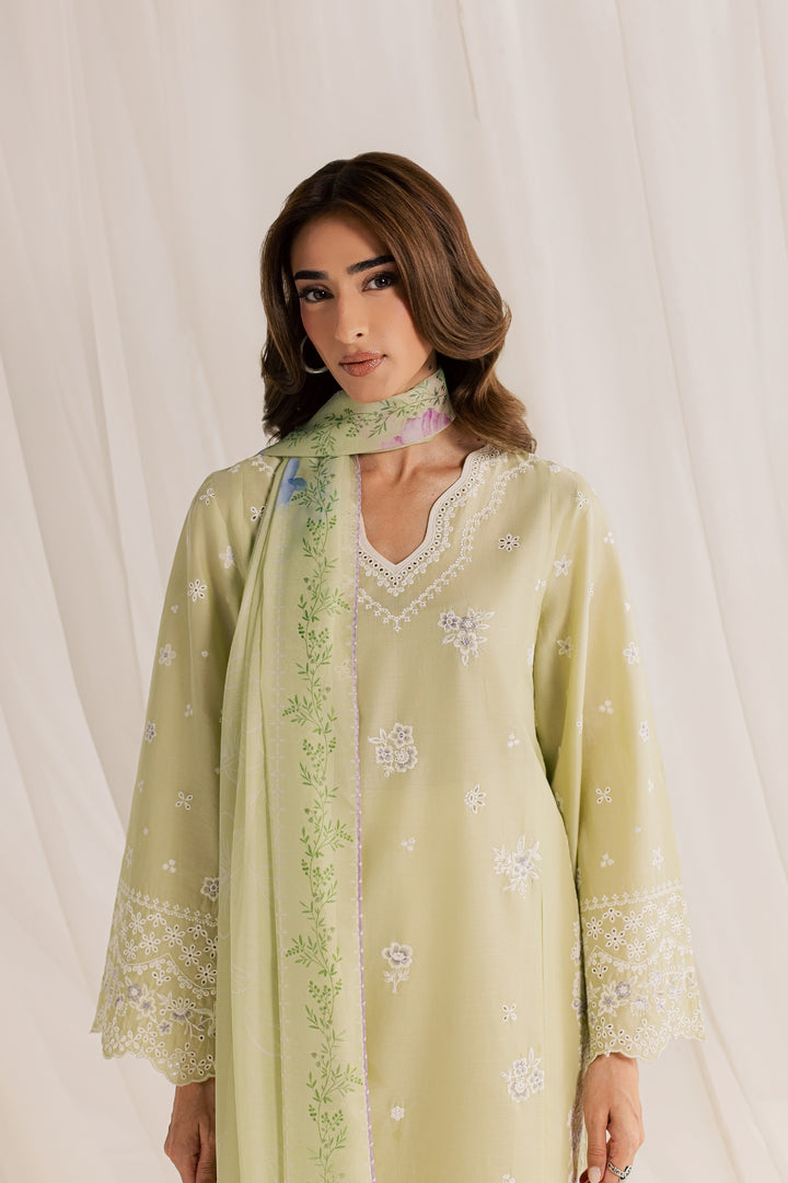 Basma 3Pc - Embroidered Lawn Dress