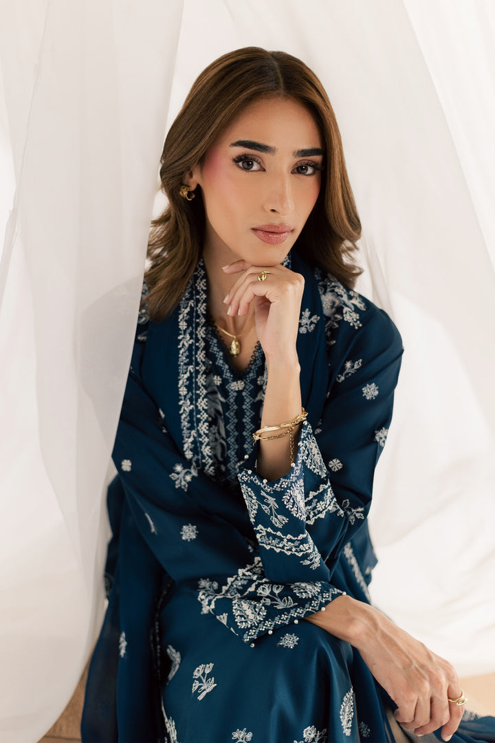 Esaam 3Pc - Embroidered Lawn Dress