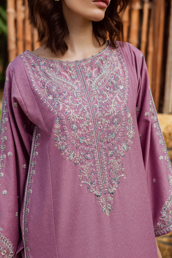 Nozomi 3Pc - Embroidered Karandi Dress