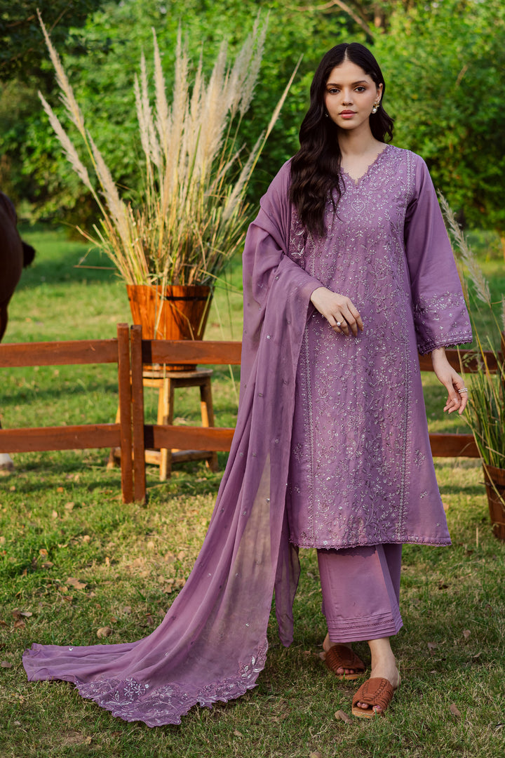 Raeven 3Pc - Embroidered Khaddar Dress