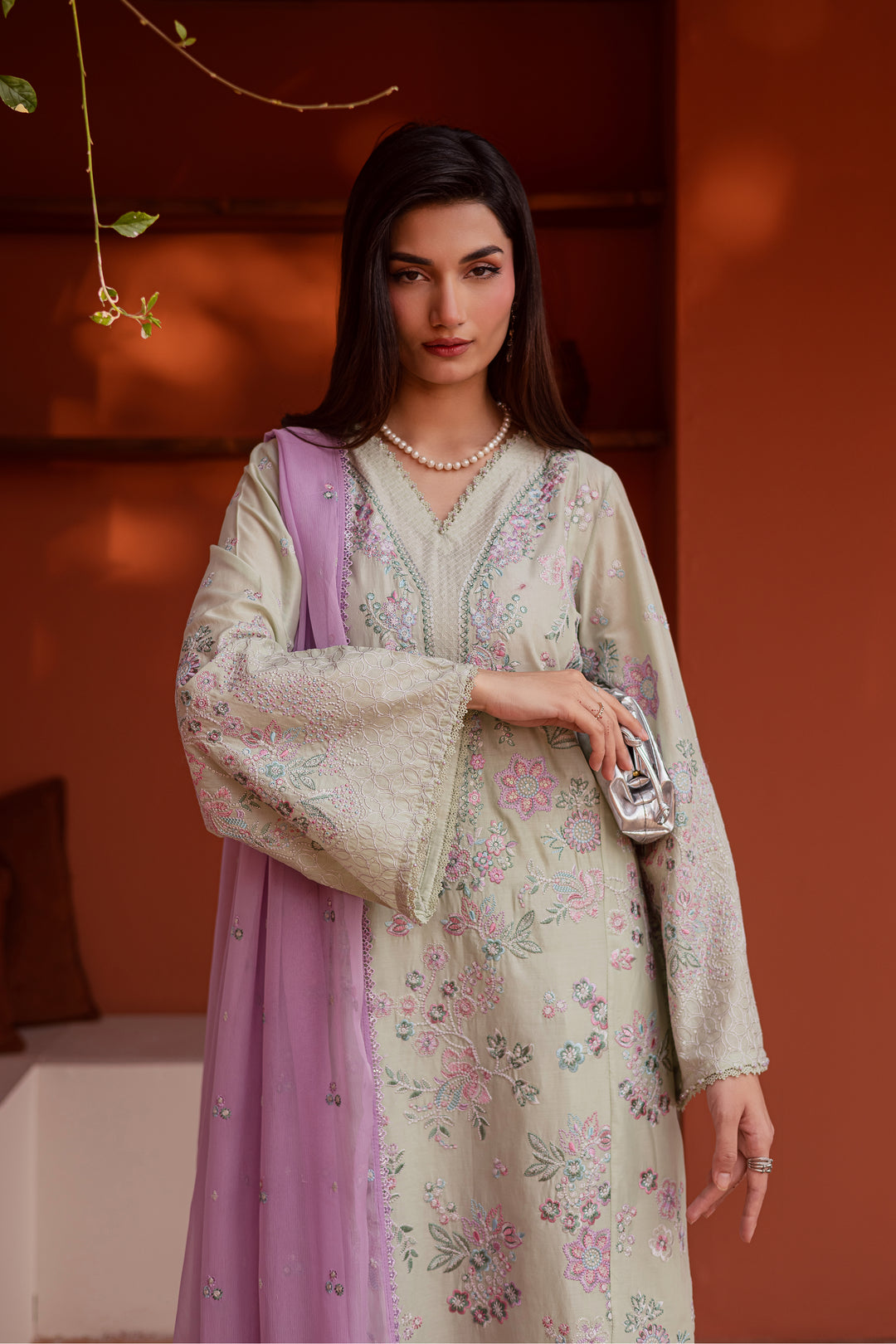 Reeya 3Pc - Festive Embroidered Lawn