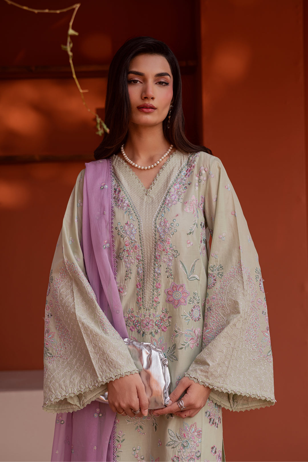 Reeya 3Pc - Festive Embroidered Lawn