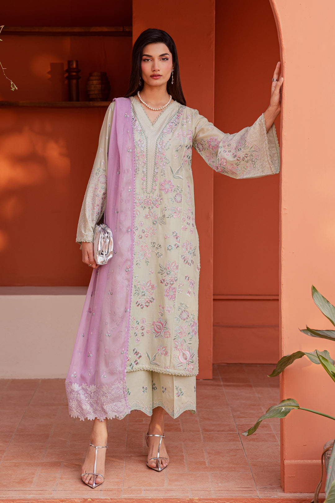Reeya 3Pc - Festive Embroidered Lawn
