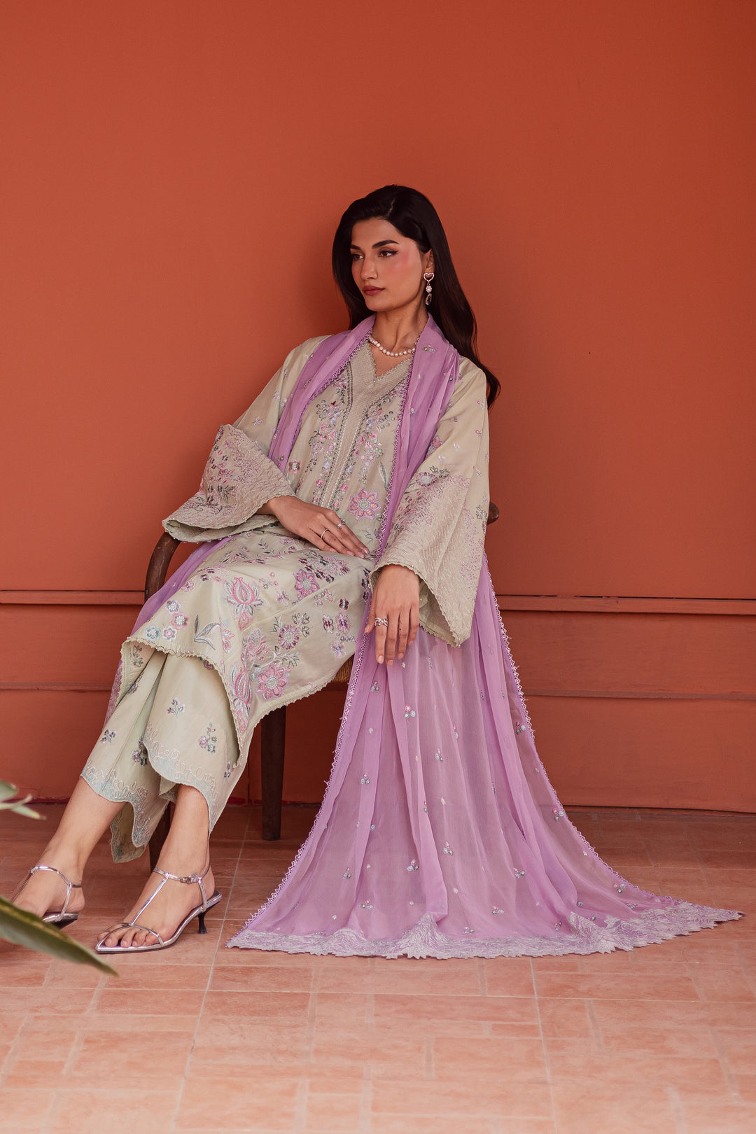 Reeya 3Pc - Festive Embroidered Lawn