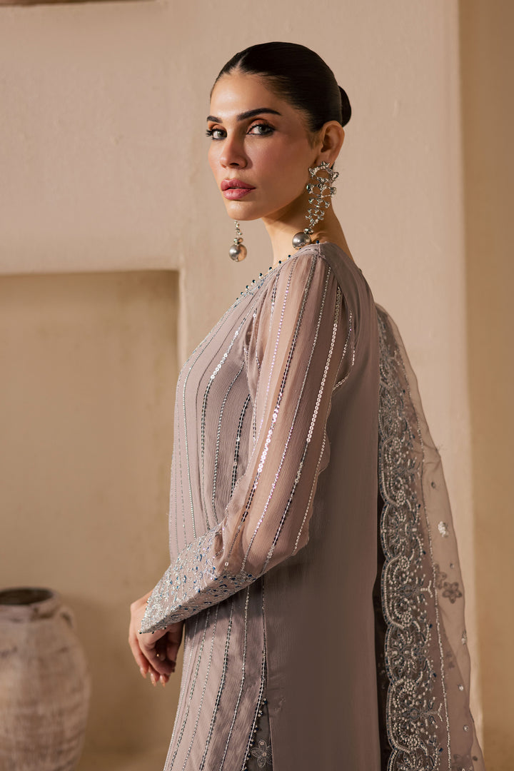 Saabiha 3Pc - Embroidered Luxe Pret