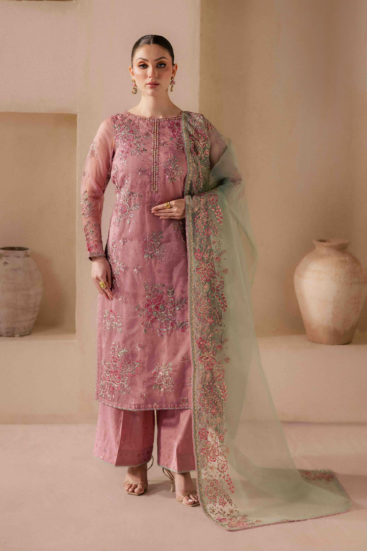 Shirin 3Pc - Embroidered Luxe Pret