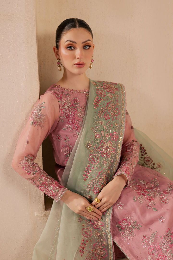 Shirin 3Pc - Embroidered Luxe Pret