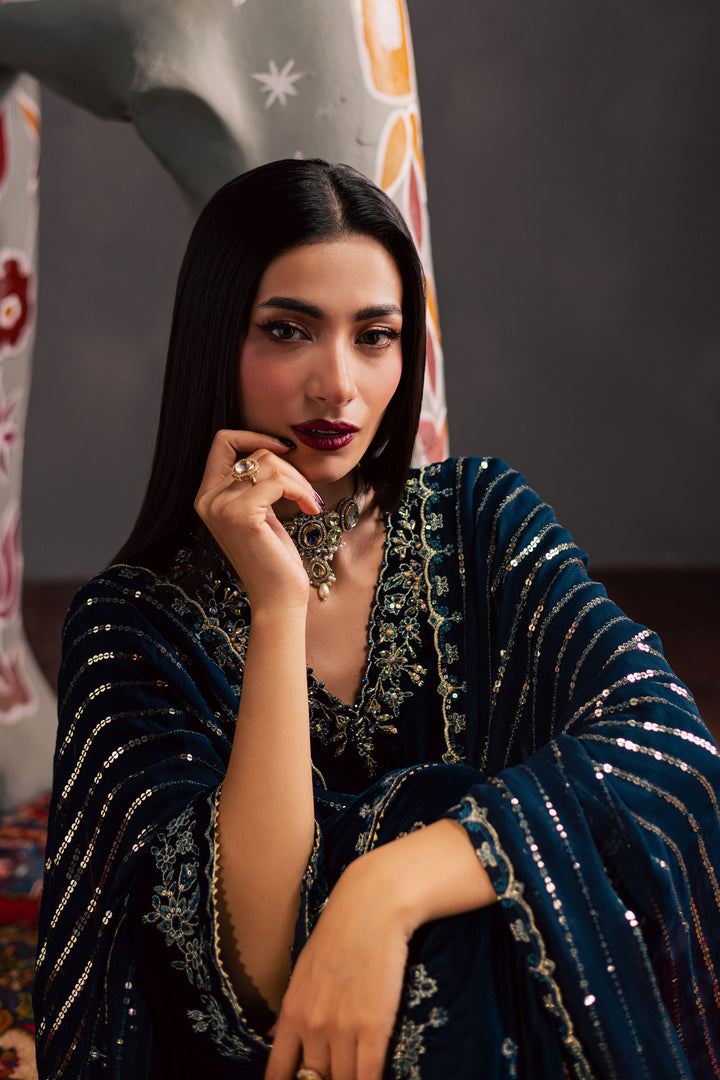 Taana Bana 3Pc - Velvet Luxe Pret