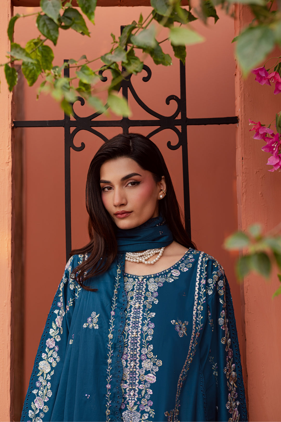 Twilight Bloom 3Pc - Festive Embroidered Lawn