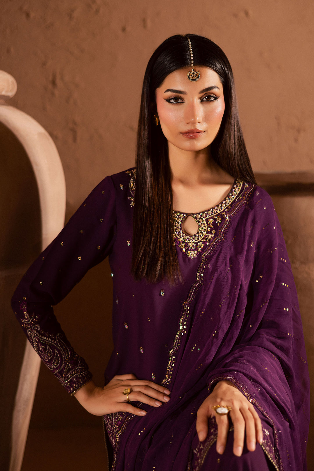 Voilet Whimsy 3Pc- Festive Luxe Pret