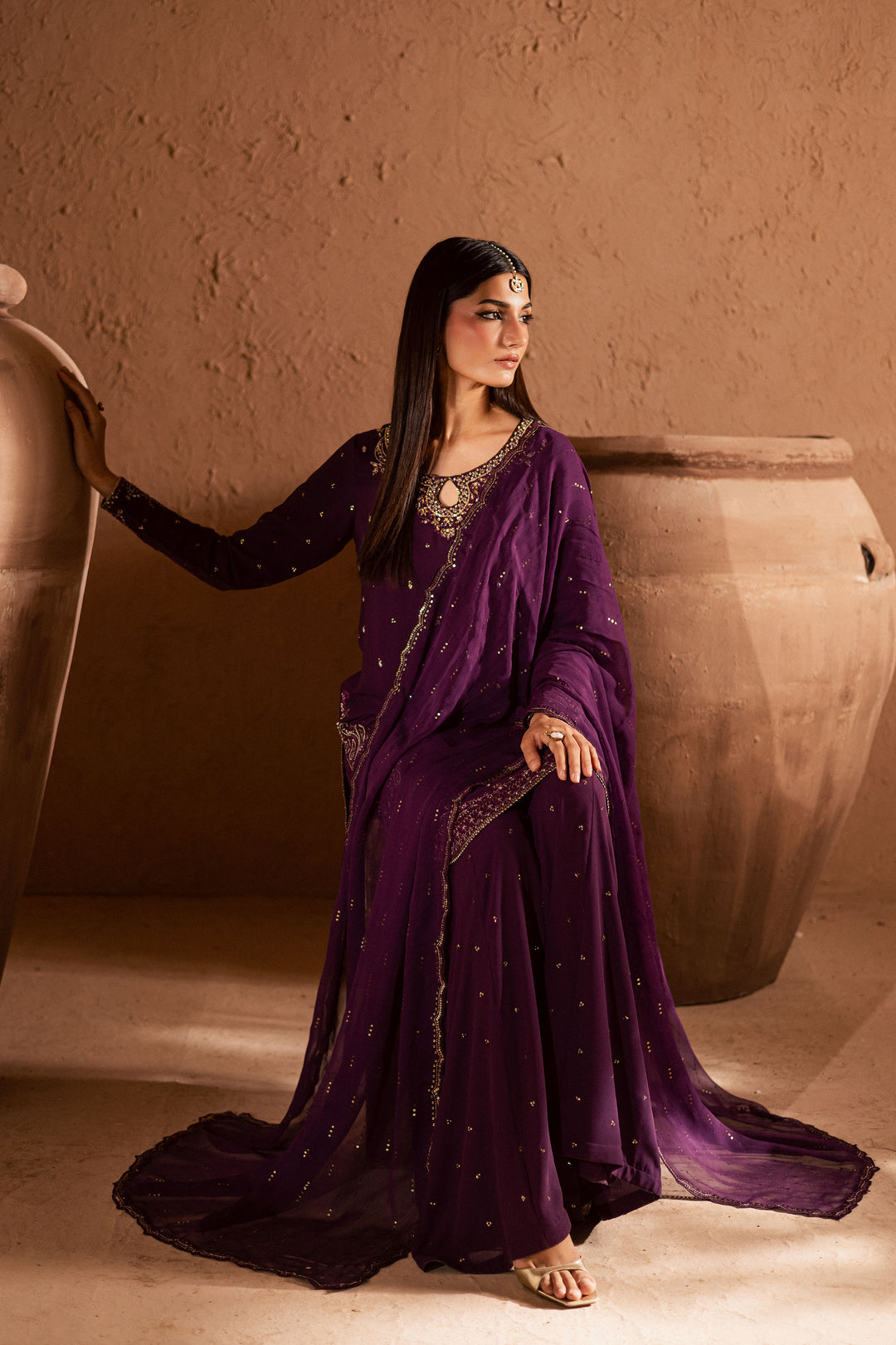 Voilet Whimsy 3Pc- Festive Luxe Pret