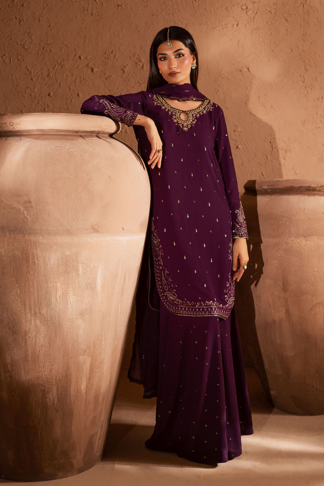 Voilet Whimsy 3Pc- Festive Luxe Pret