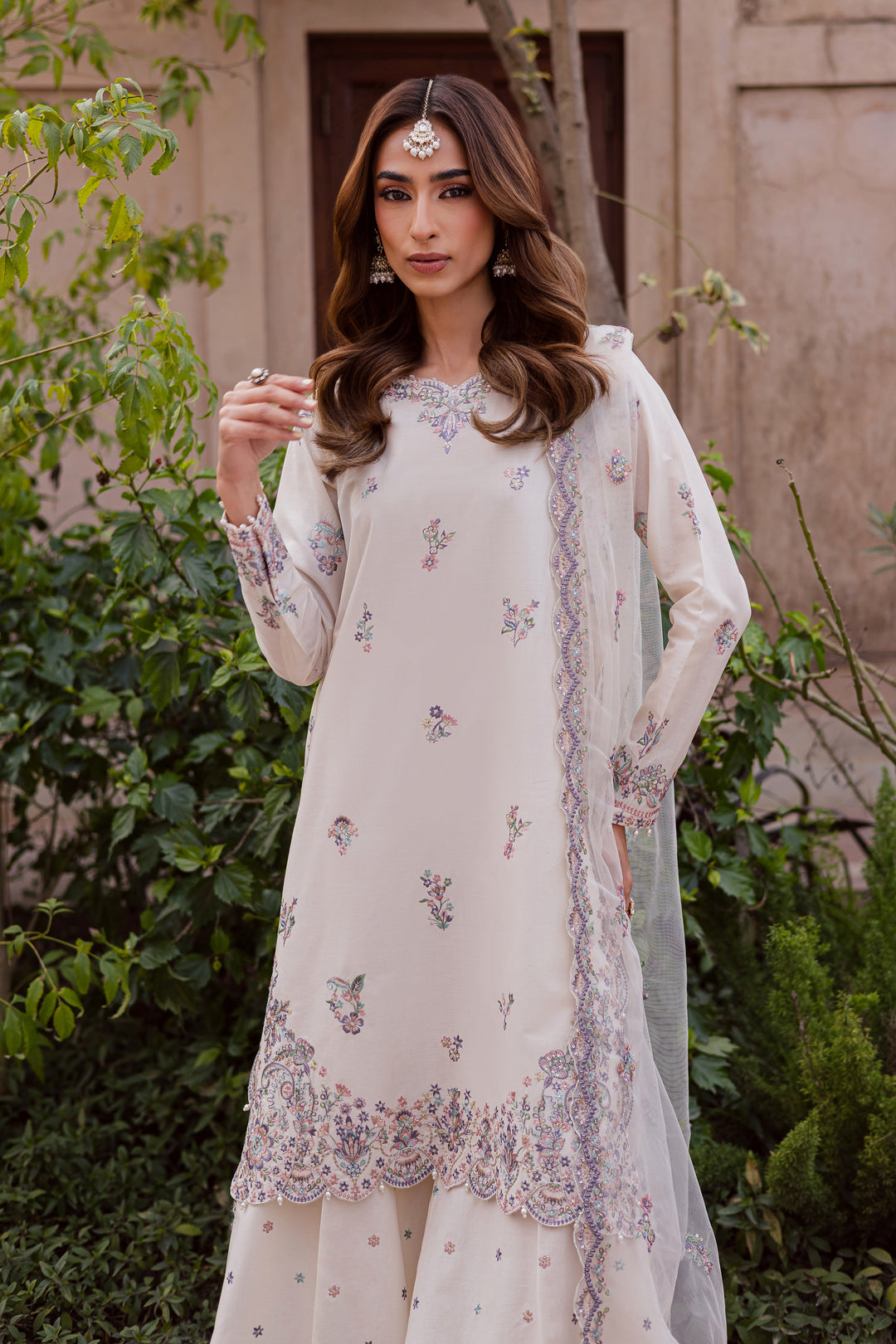 Pearl 3Pc - Festive Embroidered Lawn