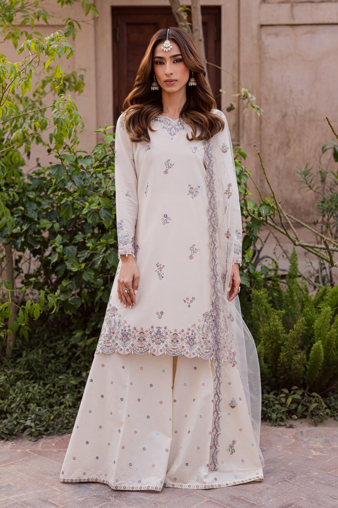 Pearl 3Pc - Festive Embroidered Lawn
