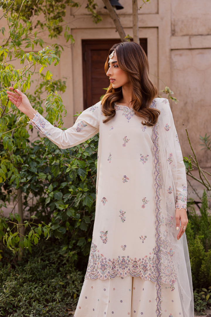 Pearl 3Pc - Festive Embroidered Lawn