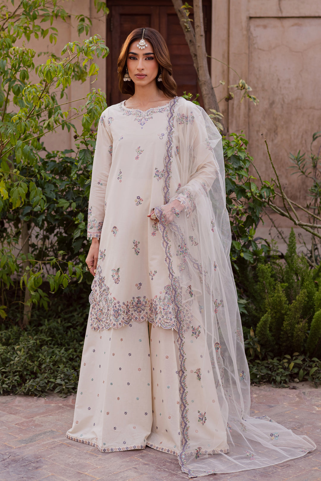 Pearl 3Pc - Festive Embroidered Lawn