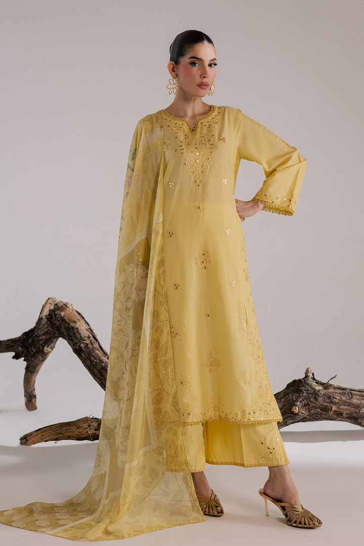 Fiji 3Pc - Luxury Embroidered Lawn