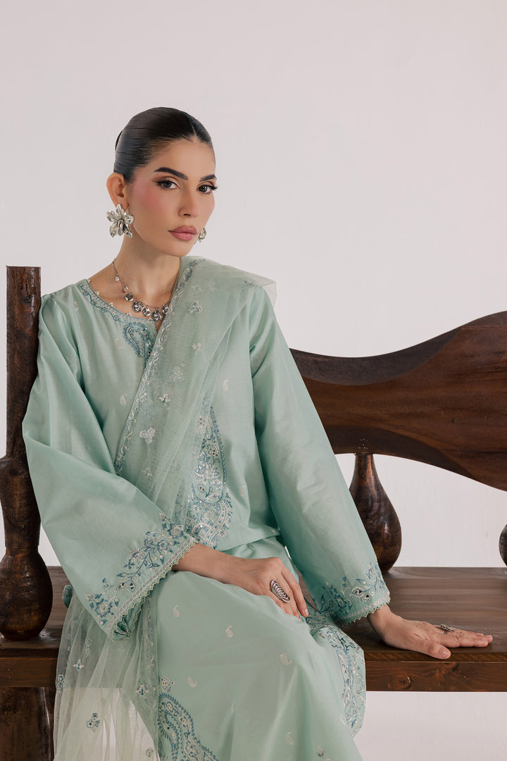 Perth 3Pc - Luxury Embroidered Lawn