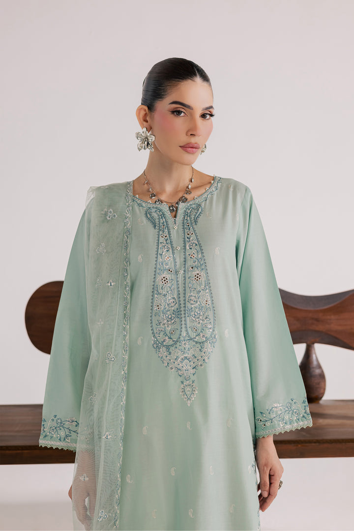 Perth 3Pc - Luxury Embroidered Lawn