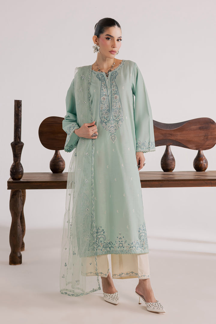 Perth 3Pc - Luxury Embroidered Lawn