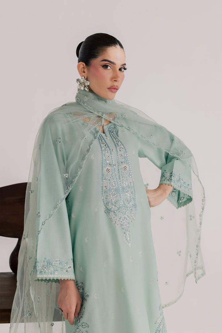 Perth 3Pc - Luxury Embroidered Lawn