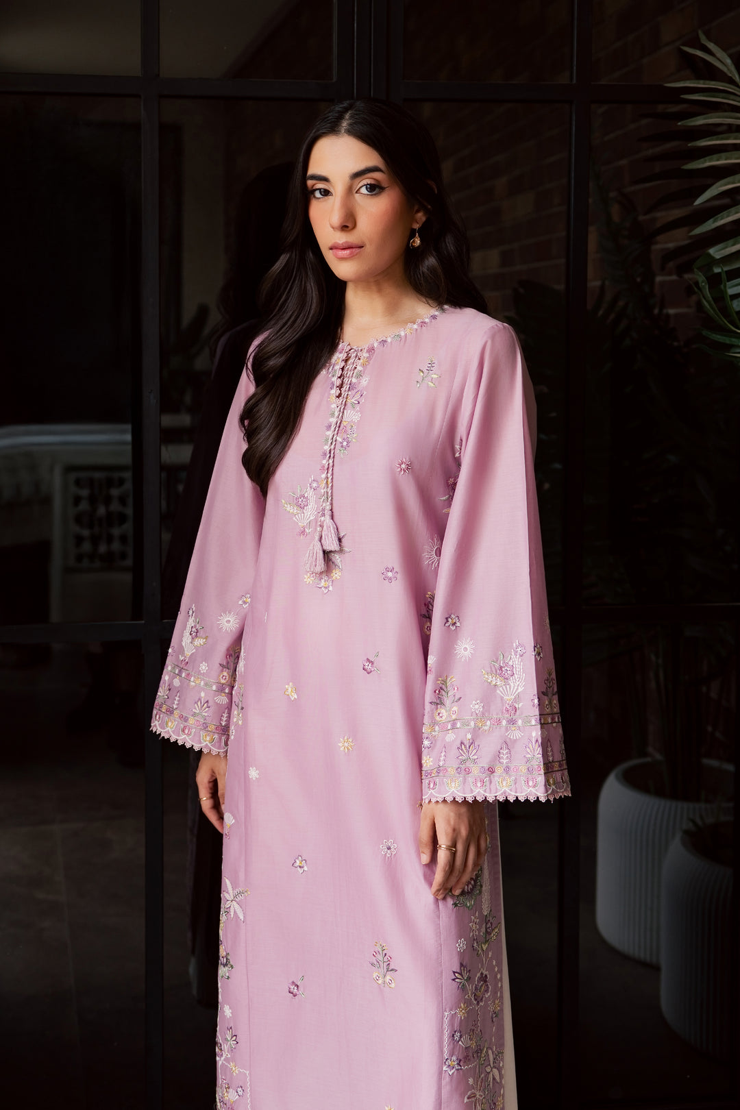 Muted Magic 2Pc - Embroidered Lawn Dress