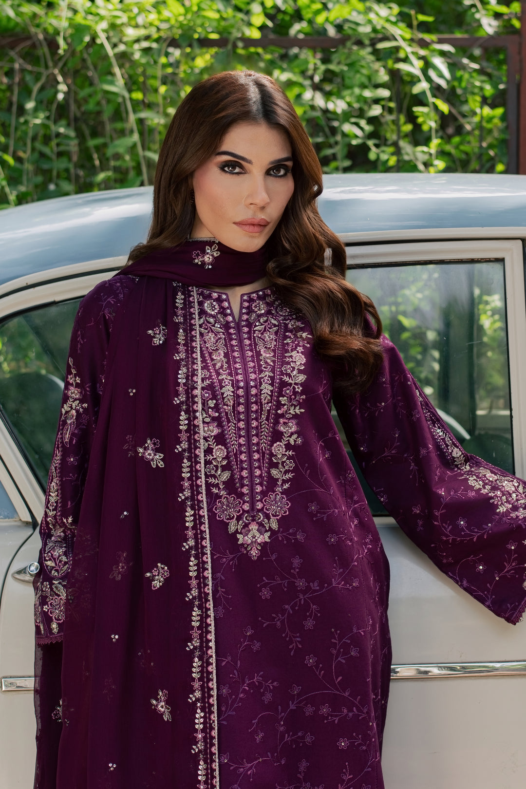 Niva 3Pc - Embroidered Khaddar Pret