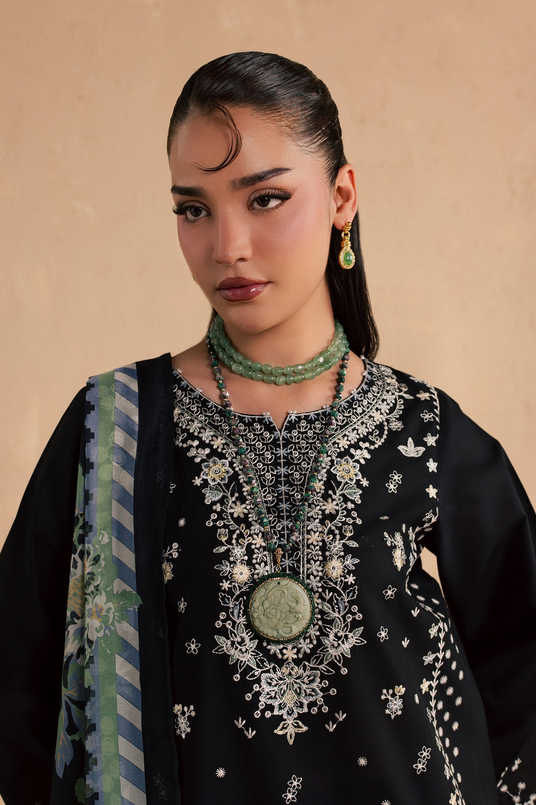 Brno 3Pc - Festive Embroidered Lawn