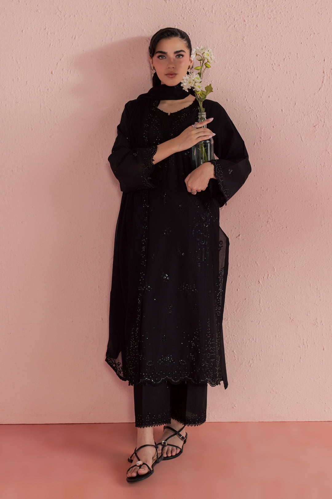 Surma 3Pc - Embroidered Lawn Dress