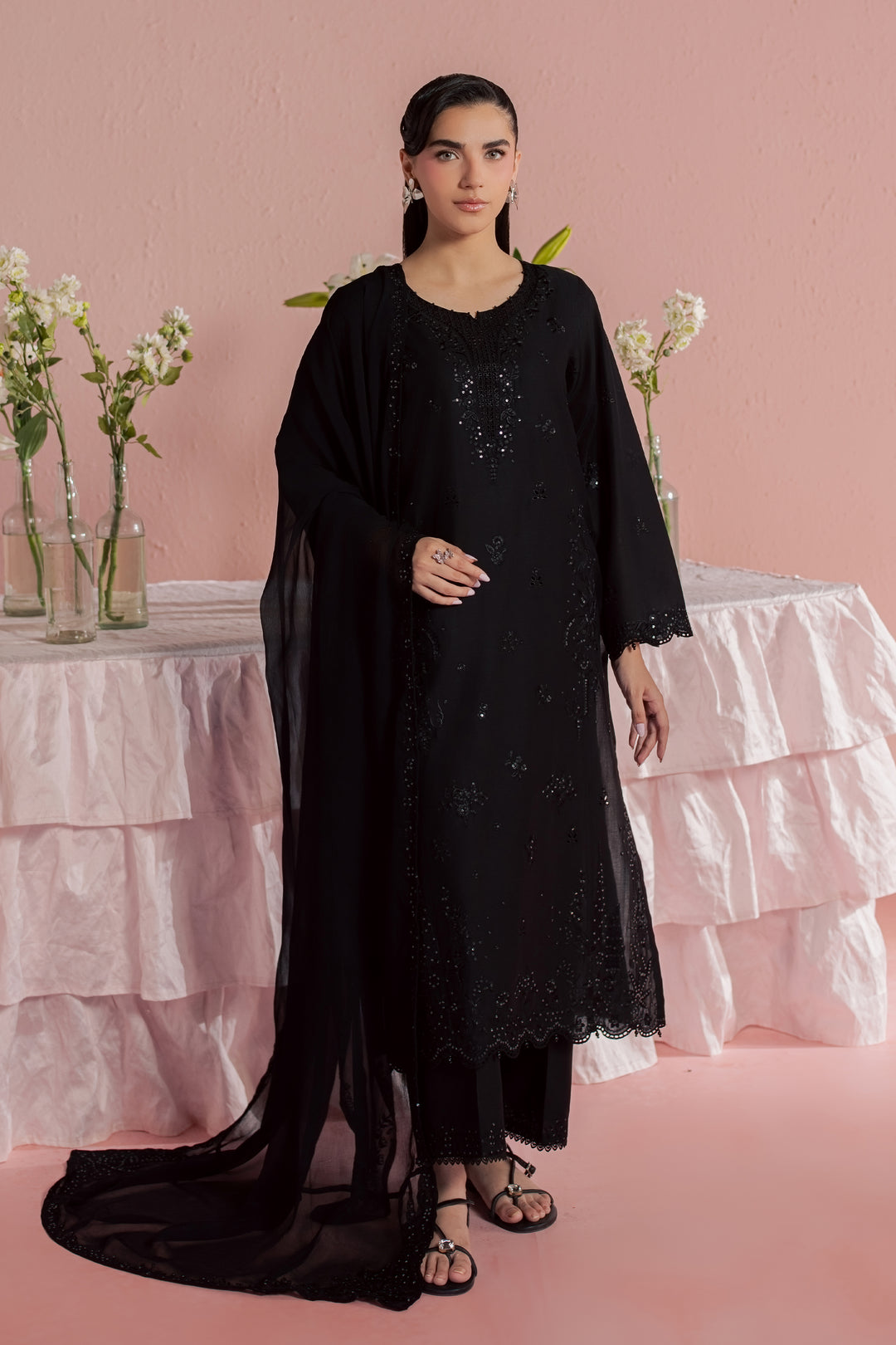 Surma 3Pc - Embroidered Lawn Dress