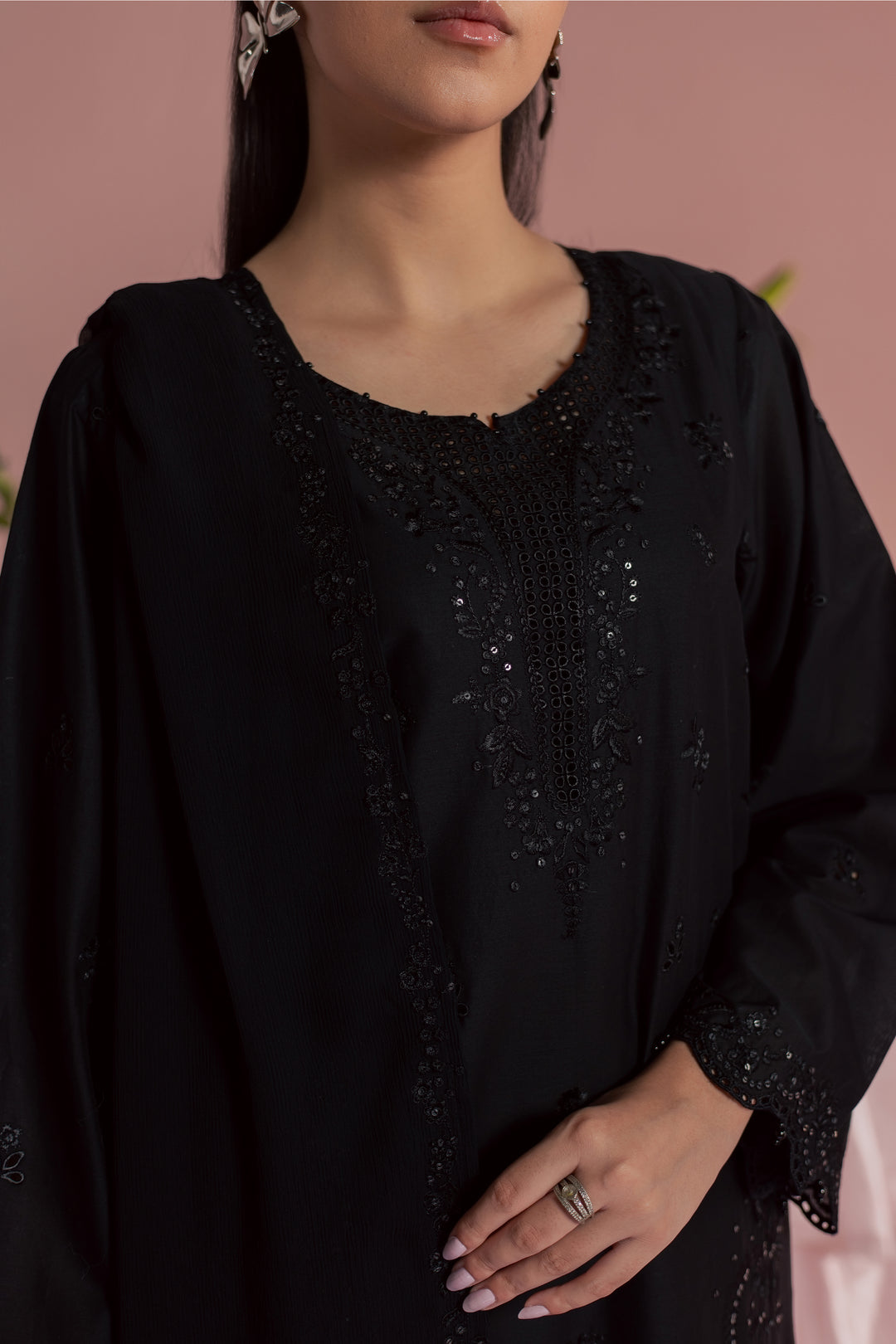 Surma 3Pc - Embroidered Lawn Dress