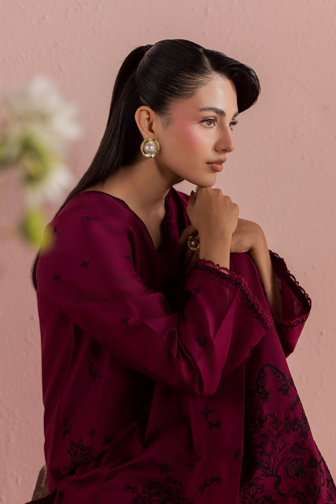 Helia 2Pc - Embroidered Lawn Dress