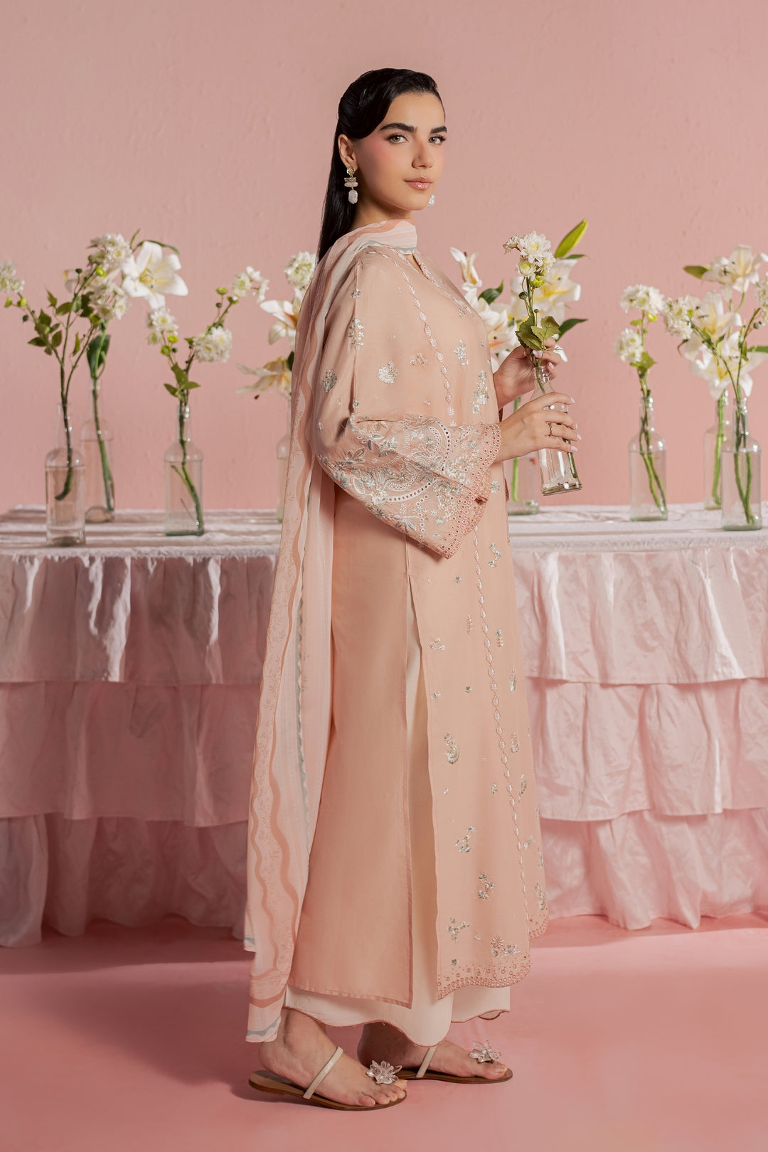 Saha 3Pc - Embroidered Lawn Dress