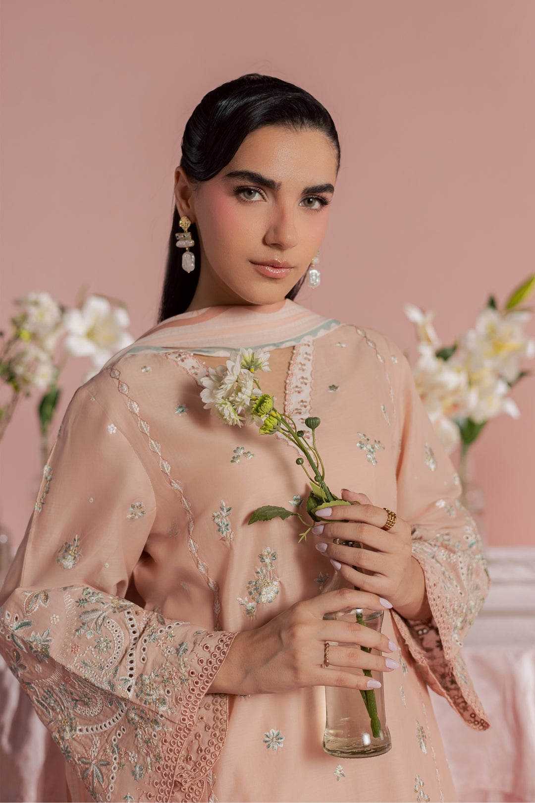 Saha 3Pc - Embroidered Lawn Dress