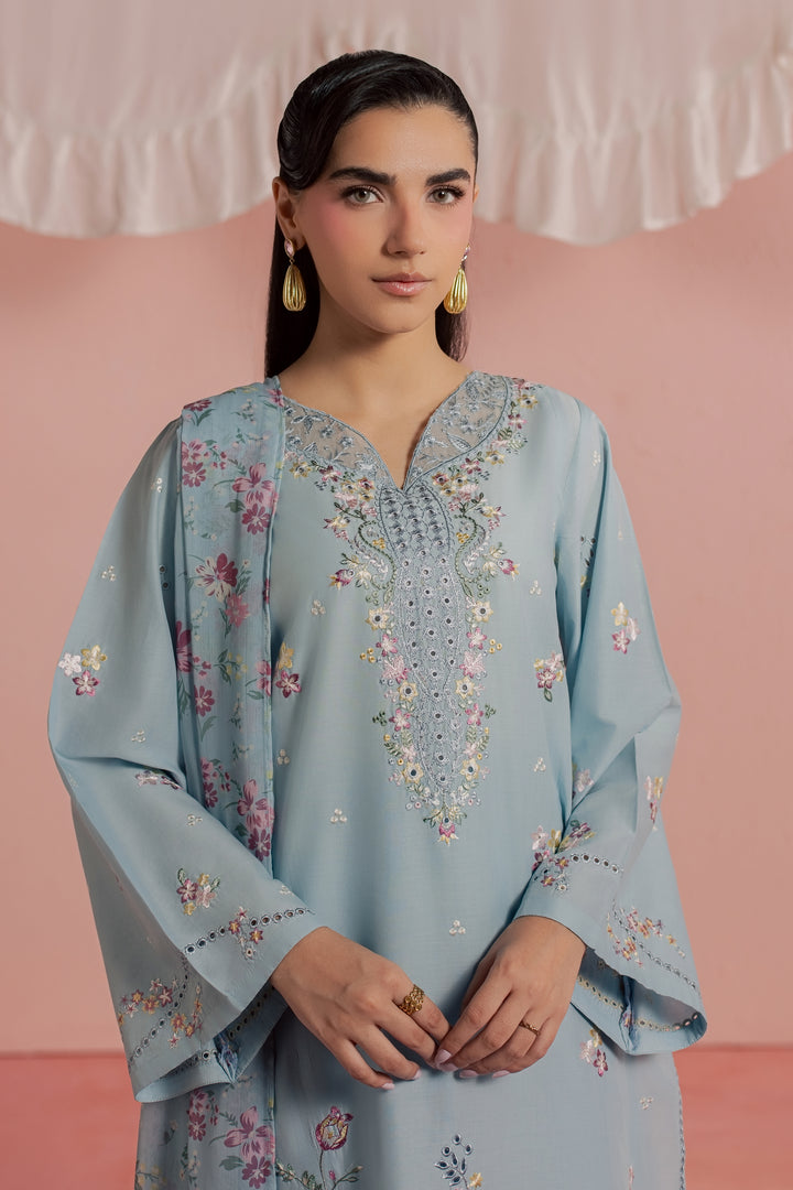 CloudPie 3Pc - Embroidered Lawn Dress