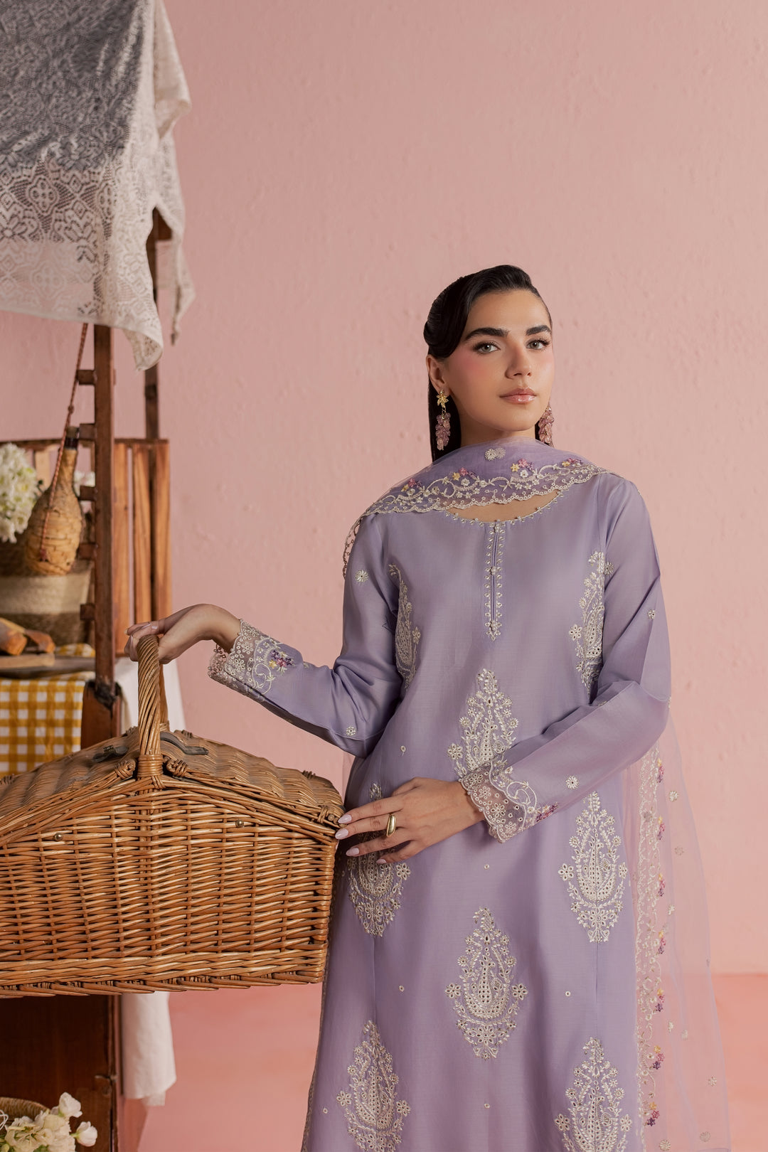 Coco Giselle 3Pc - Embroidered Lawn Dress